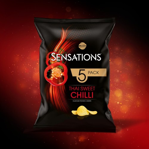 Walkers Sensations Thai Sweet Chilli Multipack Crisps 5 x 25g