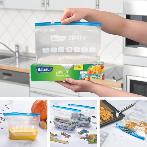 Bacofoil Medium Zipper All Purpose Bags