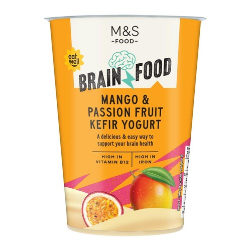 M&S Brain Food Mango & Passion Fruit Kefir Yogurt