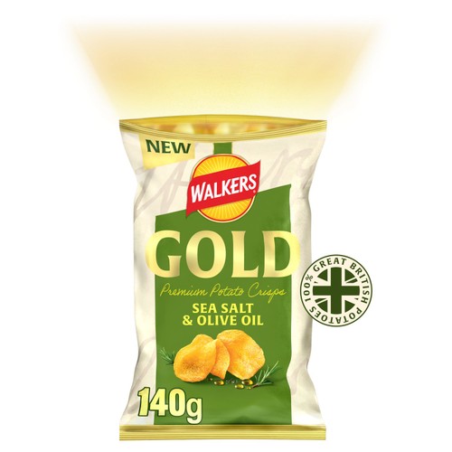 Walkers Gold Sea Salt & Olive Oil