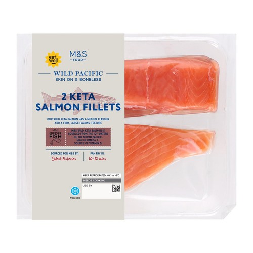 M&S 2 Keta Salmon Fillets