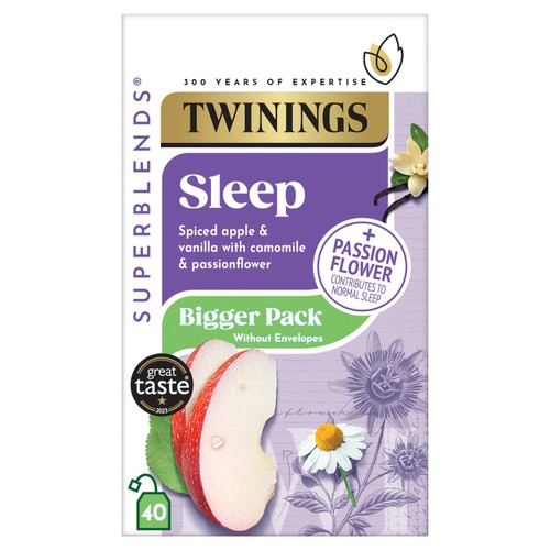 Twinings Superblends Sleep Bigger Pack, 40 teabags
