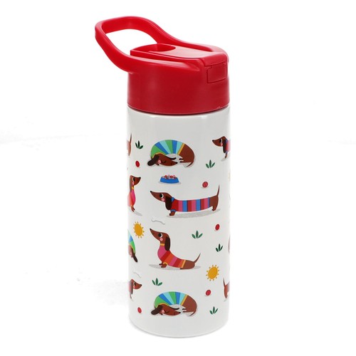 Rex London Stainless Steel Sunny Sausage Dog Bottle 500ml