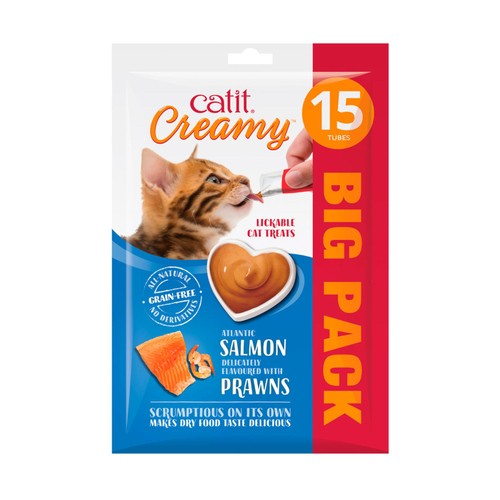 Catit Creamy Salmon & Prawn Cat Treat 