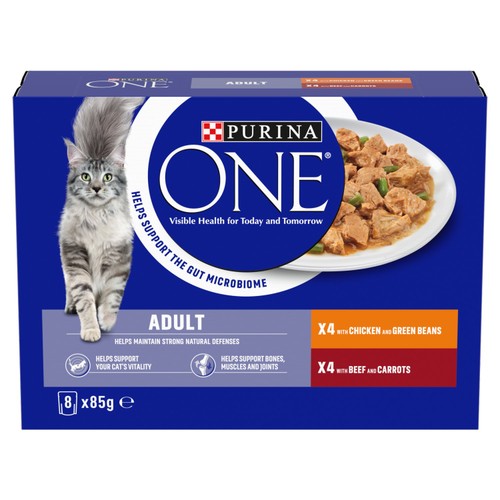 Purina One Mini Fillets Chicken & Beef Wet Cat Food