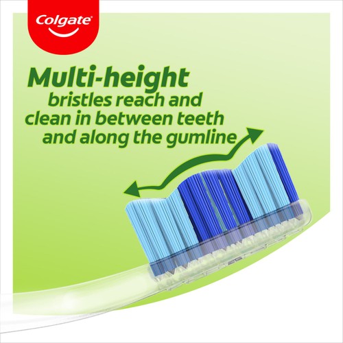Colgate Twister Fresh Medium Manual Toothbrush Twin Pack