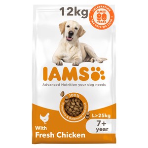 IAMS Advanced Nutrition Senior Dog Food Large Breed with Fresh Chicken