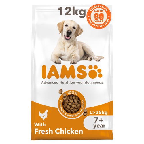 IAMS Advanced Nutrition Senior Dog Food Large Breed with Fresh Chicken