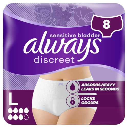 Always Discreet Incontinence Pants Plus L