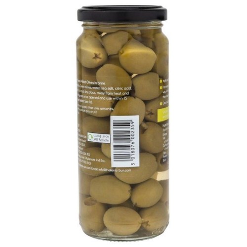 Hellenic Sun Pitted Jumbo Green Olives