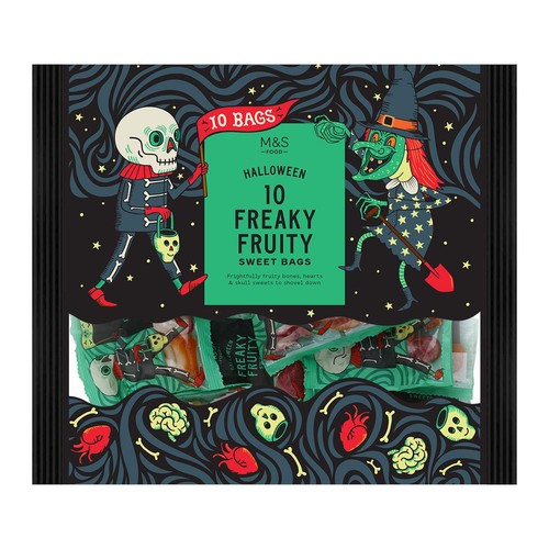 M&S 10 Freaky Fruity Sweet Bags