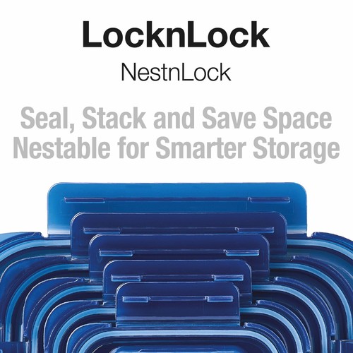 LocknLock NestnLock Blue Container Set, 5pc