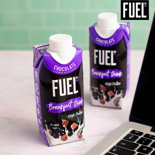 FUEL 10K Chocolate High Protein Milk Breakfast Shake Drink