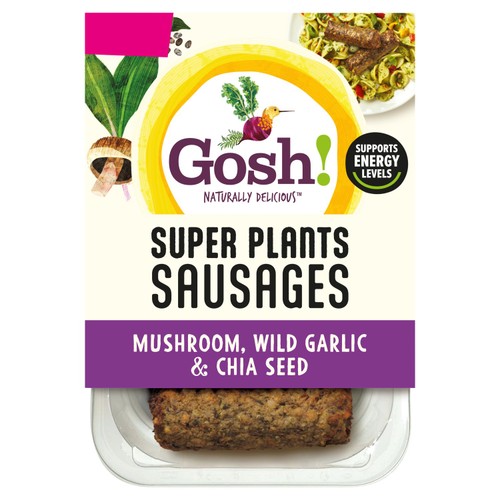 Gosh! Mushroom, Wild Garlic & Chia Seed Sausages