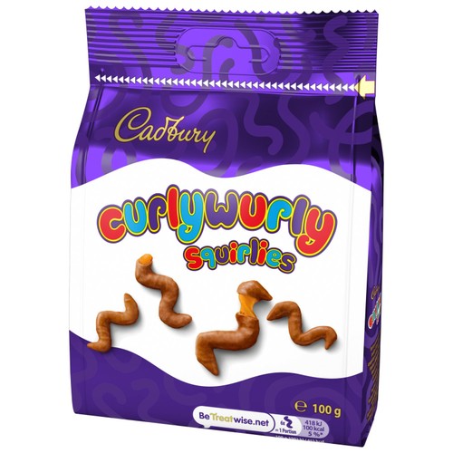 Cadbury Curly Wurly Squirlies Chocolate Bag