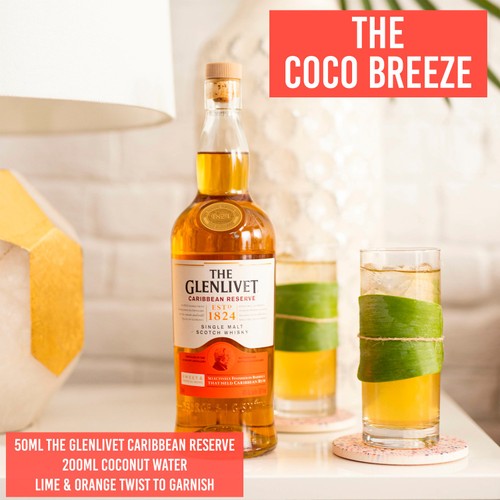 The Glenlivet Caribbean Reserve Single Malt Scotch Whisky With Giftbox
