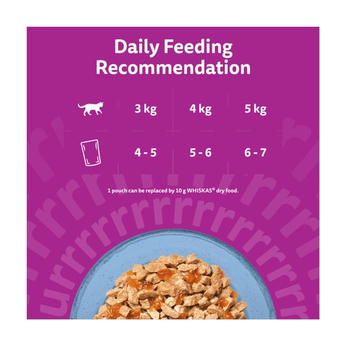 Whiskas 1+ Adult Wet Cat Food Superfoods with Fish in Jelly 6x50g