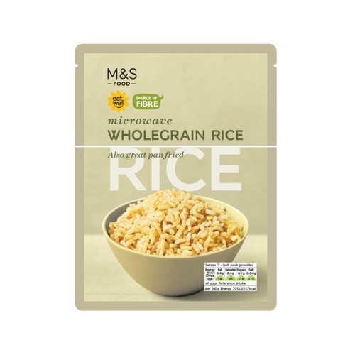 M&S Microwave Wholegrain Rice