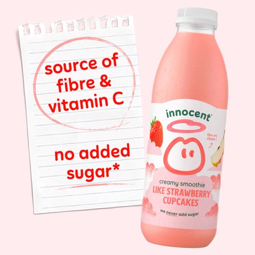 Innocent Like Strawberry Cupcakes Creamy Smoothie