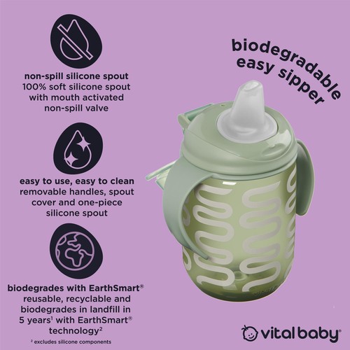Vital Baby Hydrate Easy Sipper - natural moss