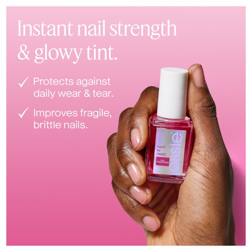 Essie Hard to Resist Nail Strengthener - Pink Tint, Glow & Shine