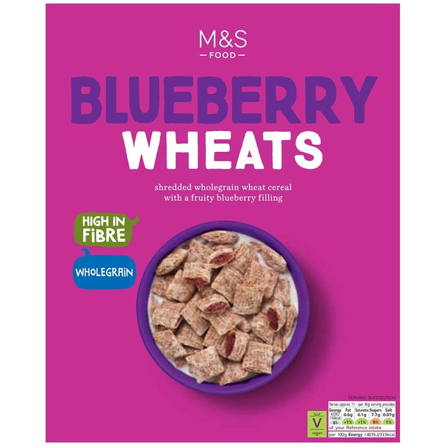 M&S Blueberry Wheats Breakfast Cereal 500g