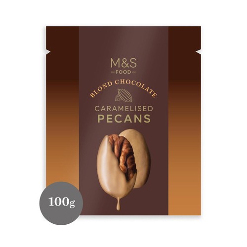 M&S Blond Chocolate Caramelised Pecans