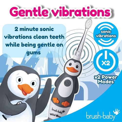 Brush-Baby Kids WildOnes Electric Toothbrush Percy Penguin