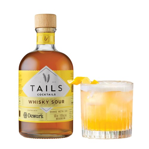 Tails Cocktails Dewars Whisky Sour Premixed Cocktail