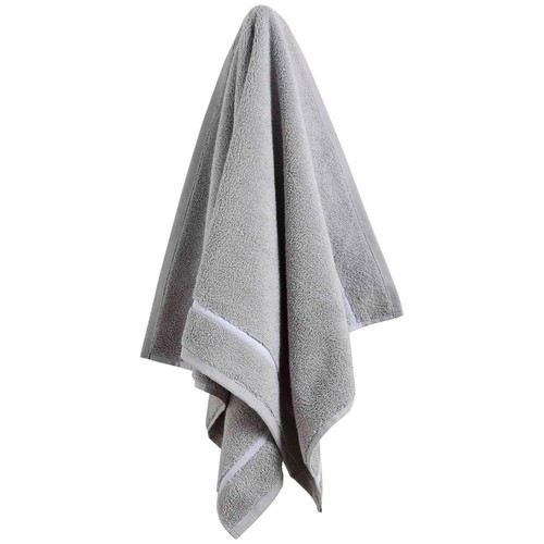 M&S X Kelly Hoppen, Baretta Stitch Towel, Hand Towel, Grey/White