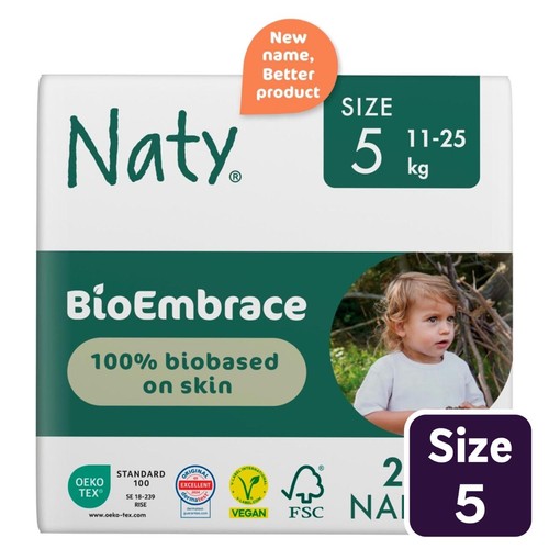 Naty BioEmbrace Nappies Size 5 (11-25kg)