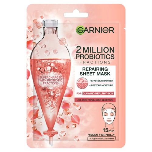 Garnier Supercharged 2 Million Probiotic Fractions Repairing Sheet Mask