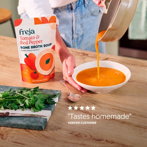 Freja Tomato & Red Pepper Bone Broth Soup