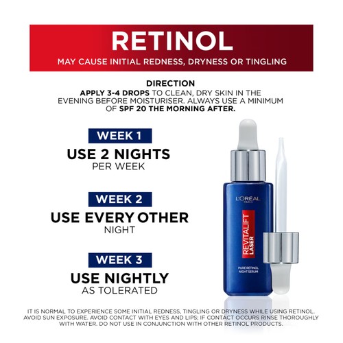 L'Oreal Paris Revitalift Laser Pure Retinol Deep Anti-Wrinkle Night Serum