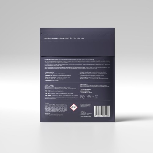 The Lab Co. Laundry Detergent Sheets Non Bio Relaxing Scent 32 Loads