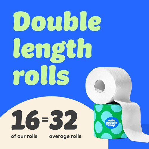 Who Gives A Crap Classic Soft Double Length Toilet Roll