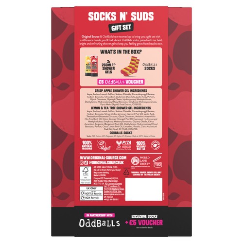 Original Source Sole Mates Shower Gel Duo & Socks Gift