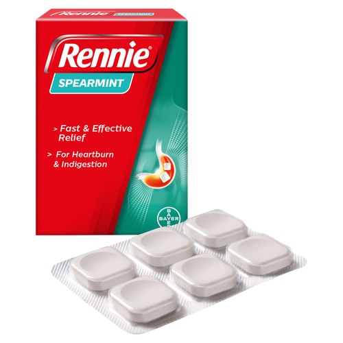 Rennie Spearmint Heartburn & Indigestion Relief Tablets