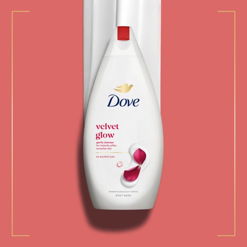 Dove Velvet Glow Body Wash Shower Gel