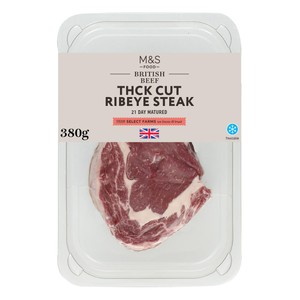 M&S British Thick Cut Ribeye Steak