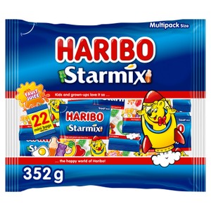 Haribo Starmix Sweets 22 Treatsize Mini Bags