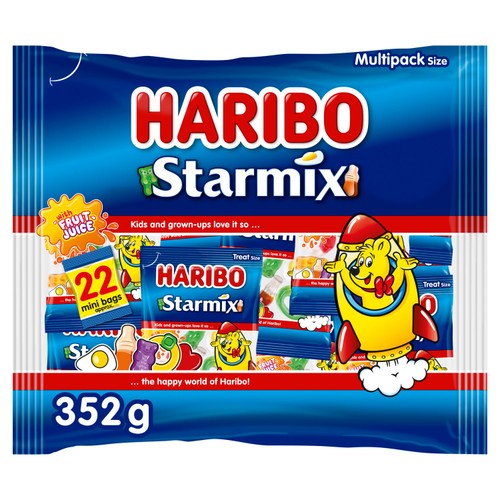 Haribo Starmix Sweets 22 Treatsize Mini Bags