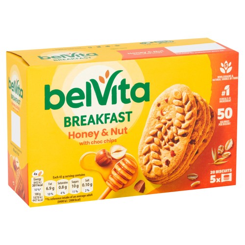 Belvita Honey & Nuts Choc Chips Breakfast Biscuits