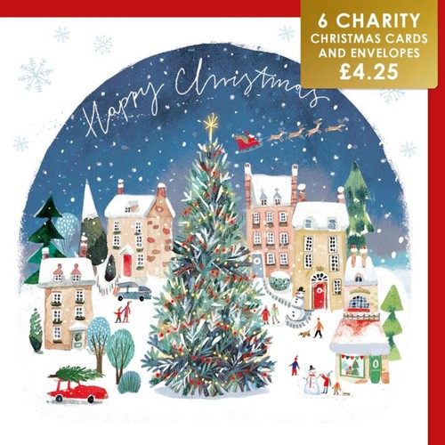 Village Scene Charity Christmas Card Pack