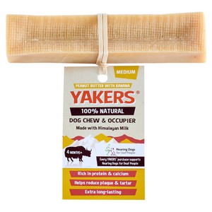 Yakers Peanut Butter & Banana Medium Dog Chew