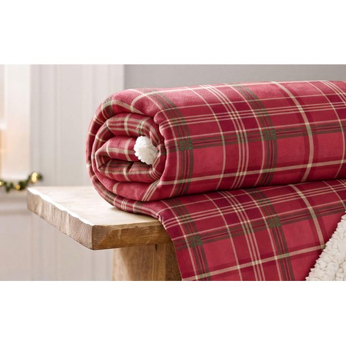 Deyongs Red Check Throw