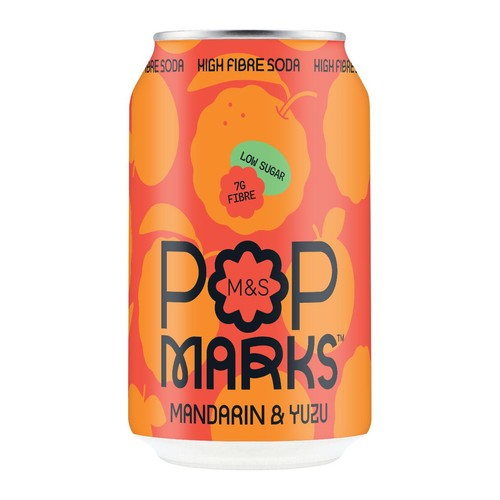 M&S Pop Marks Mandarin & Yuzu Soda