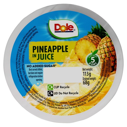 Dole Pineapple In Juice Pot 