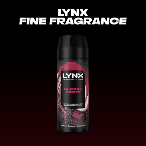 Lynx Fine Fragrance Collection Premium Deodorant Bodyspray Cherry Spritz