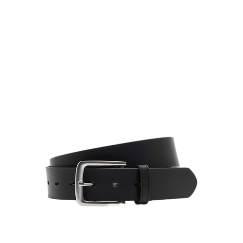 M&S Mens Leather Casual Belt, 42-44, Black